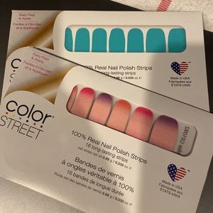 2 Color Street Wicked Cool Teal + To The Max NWT